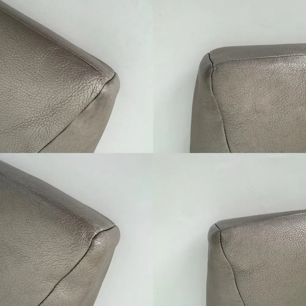 Coach Kelsey Metallic Pebble Leather Crossbody Satchel Bag F34493
